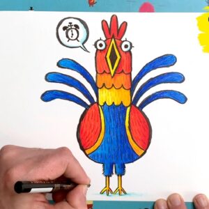 #DrawWithRob 83 Rooster
