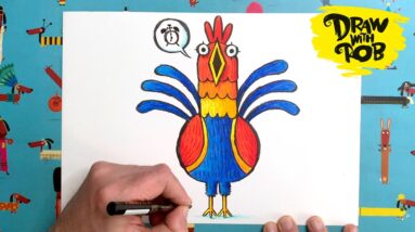 #DrawWithRob 83 Rooster