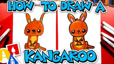 How To Draw A Cartoon Kangaroo