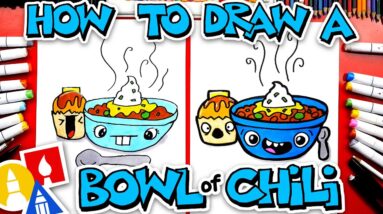 How To Draw A Funny Bowl Of Chili