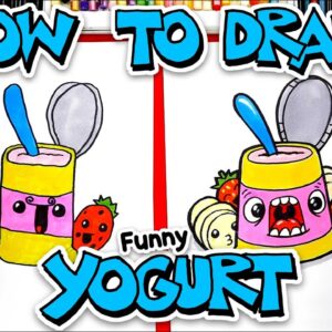 How To Draw Funny Yogurt