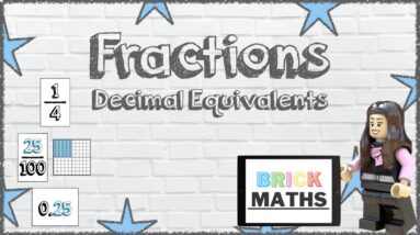 Fractions - Decimal Equivalents 1/4, 1/2 and 3/4 - Year 4 / Maths for 8 year olds / 9 year olds