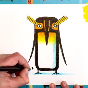 #DrawWithRob 84 Penguin Jeff