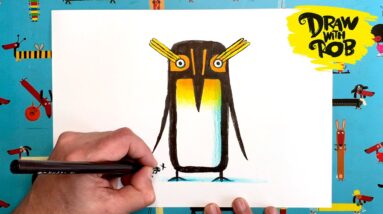 #DrawWithRob 84 Penguin Jeff