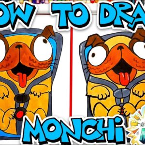 How To Draw Monchi From The Mitchells Vs The Machines