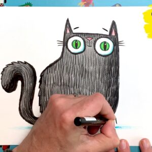 #DrawWithRob 92 Catface