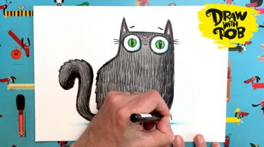 #DrawWithRob 92 Catface