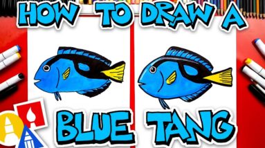 How To Draw A Blue Tang