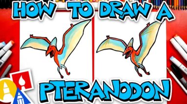 How To Draw A Pteranodon "Dinosaur"