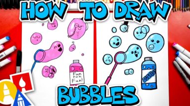 How To Draw Funny Bubbles And Wand