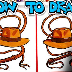 How To Draw Indiana Jones's Hat And Whip