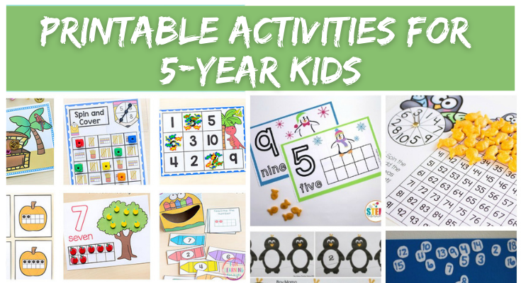 Printable Activities for 5-Year Kids