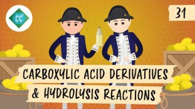 Carboxylic Acid Derivatives & Hydrolysis Reactions: Crash Course Organic Chemistry #31
