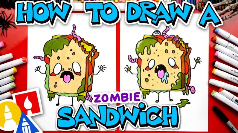 How To Draw A Funny Zombie Sandwich