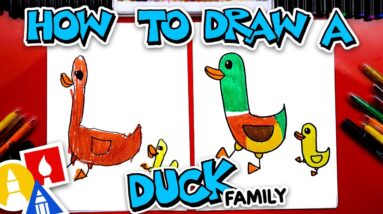 How To Draw A Duck Family