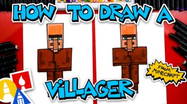 How To Draw A Villager From Minecraft