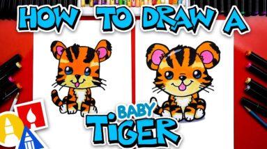 How To Draw A Baby Tiger